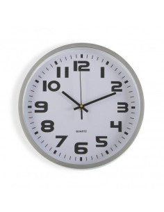 RELOJ COCINA PLATA 30,5 CM