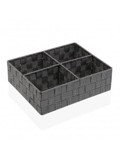 CAJA 4 COMPARTIMENTOS GRIS