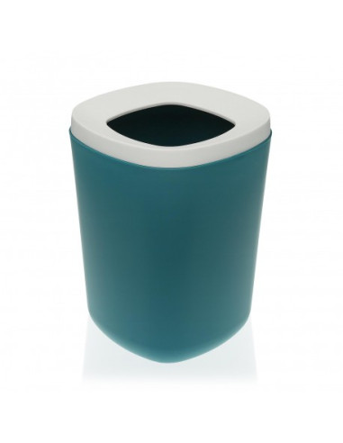 PAPELERA VERDE OSCURO & BLANCA