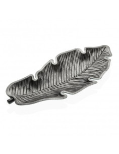 CENTRO MESA HOJA PLATA