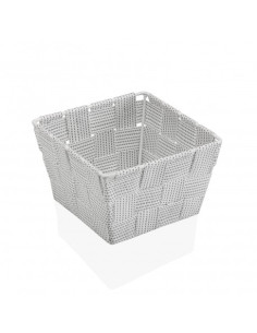 CESTA PEQUENA BLANCA CON PUNTO