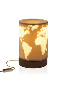 LAMPARA MUNDO PORCELANA... 2