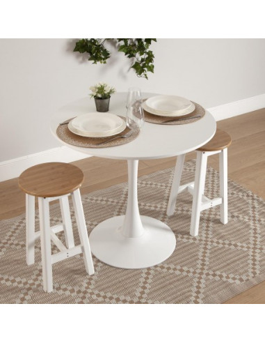 MESA COCINA BLANCA 80X80X73