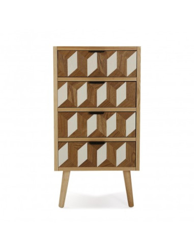 COMODA 4 CAJONES CHESS 44X35X85.5 CM