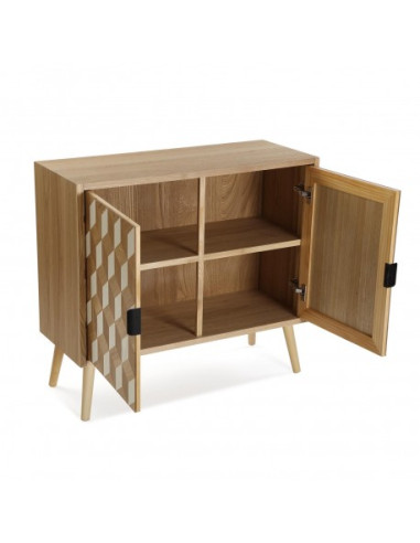 COMODA 2 PUERTAS CHESS 90X35X80CM