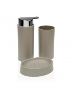 SET DISP.+VASO+JABONERA BEIGE