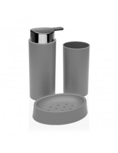 SET DISP.+VASO+JABONERA GRIS