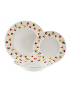 VAJILLA 18 PIEZAS STRAWBERRY