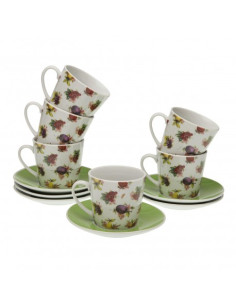 SET 6 TAZAS TE STRAWBERRY
