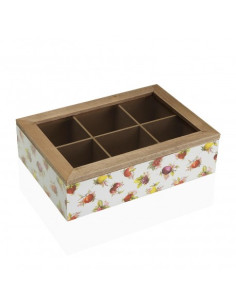 CAJA DE TE MADERA STRAWBERRY