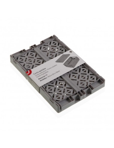 CAJA PLEGABLE GRIS MEDIANA