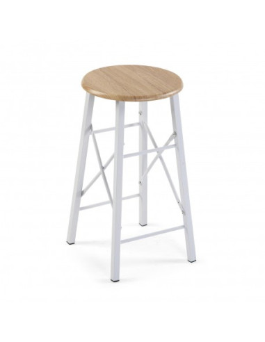 JUEGO MESA/2 TABURETES BLANCO