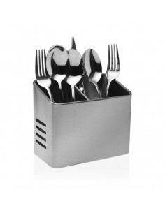 PORTAUTENSILIOS PLATEADO MATE 2