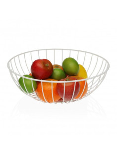 CESTA METALICA BLANCA SELENE 2