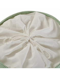 CESTO ROPA VERDE CON CIERRE 2