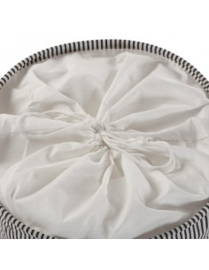 CESTO ROPA NEGRO CON CIERRE 2