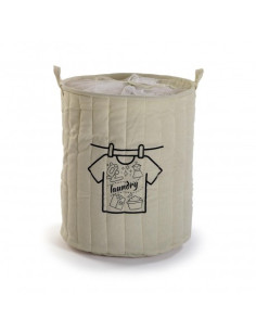 CESTO DE ROPA BEIGE