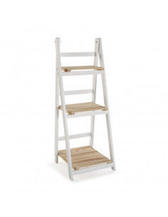 ESTANTERIA 3 ALTURAS MADERA/BL